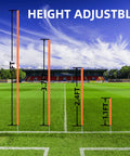 Six 5Ft Adjustable Agility Poles For Soccer Basketball Football Dog And Horse Training outdoor field height demonstration