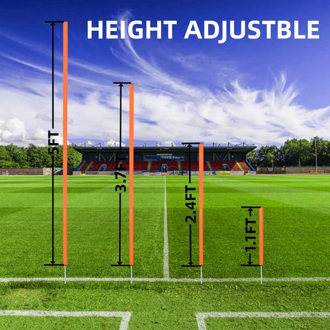 Six 5Ft Adjustable Agility Poles For Soccer Basketball Football Dog And Horse Training outdoor field height demonstration
