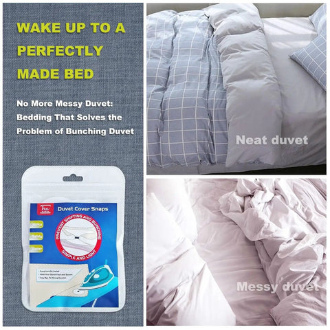 Iron On Duvet Snaps For Comforter Keeps Your Duvet In Place All Night 16 Pack Bed Clips Prevent Shifting Inside Duvet Covers