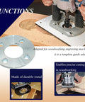 Rock Solid Router Template Guide Adapter Replacement Crafted For Weekend Warriors And Pros Smooth Woodworking Routing Cuts on a metal sleeve.