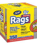 Shop Rags In A Box 350 Sheets Per Box with strong, absorbent, multi-purpose towels for wet and dry use.