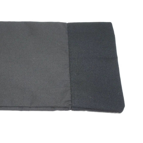 Close-up of black canvas base of Large Sword Carry Bag With Shoulder Strap For Katana Samurai Bokken.