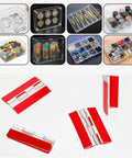 4 Pcs Transparent Acrylic Hinges Self Adhesive For Aquarium Lids And Craft Projects Large 2.56 By 1.57 Inch Clear Plastic Hinges