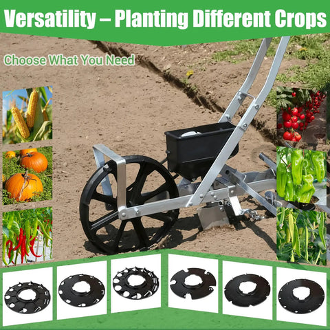 Earth-Way 1001-B Compatible Seed Plate Replacement for precision seeding multi crop plate featuring various crop plates and seeder.