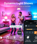 People having fun with Smart LED Light Bulbs You Can Control With Alexa And Google Assistant, Color Changing A19 E26 2.4GHz WiFi.