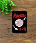 Funny Vintage Ramen Tin Sign Wall Art 8x12 Inch Metal Sign For Home Kitchen Office Garage Decor Retro Style Poster With Four Pre Drilled Holes For Easy Mounting, featuring ramen bowl illustration with chopsticks.