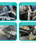 Close-up of 26 Piece AC Hose Kit with Six Point Five Foot Hoses and Fittings for Most Cars Trucks and SUVs Universal Auto AC Repair Kit With O Ring Easy Install Durable Build on various vehicle AC systems.