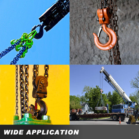 Manual Lever Block Chain Hoist 3 Ton 6000 Lbs Come Along 10 Ft 3 M With Hook for wide application in image collage