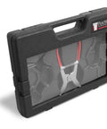 Carrying case with Spring Miter Clamp Set With 24 Assorted Size Clamps And 1 Easy Load Spring Tensioned Pliers for woodworking.