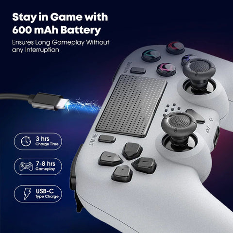 Pro Wireless Controller For PS5 And PC With Turbo Macro Back Buttons Dual Vibration Motion Control USB C Charging