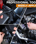 One Quarter Inch Drive Impact Socket Set With Fifty Six Pieces Featuring SAE And Metric Six Point Sockets used in automotive engine work.