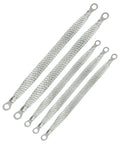 Heavy Duty Engine Ground Strap Kit With Five Flexible Braided Copper Cables And Ring Terminals, five cables of various lengths.