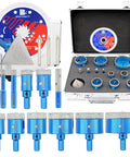 Diamond Tile Hole Saw Kit With Pilot Bit And Chamfer Blade For Porcelain Ceramic Stone Marble Dry Diamond Core Bits