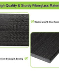 Close-up of heavy duty fiberglass glides for Four Pack Patio Rocking Chair Spring Plates Replacement Parts, weather-proof and sturdy.
