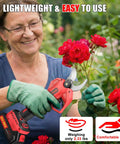 Woman using Upgraded Electric Pruning Shears With 2.56 Inch Cutting Capacity Cordless Pruner For Gardening Beast Power