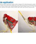 Pro Grade Fish Tape Wire Puller For Through Wall Electrical Jobs, view showing application in wall with electrical wires.