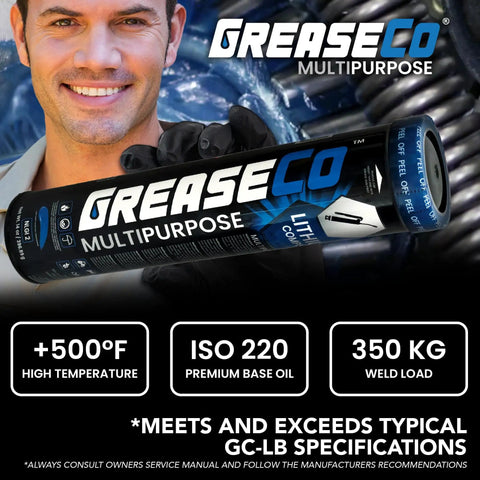 Wheel Bearing Grease Tube 10 Pack Lithium Complex NLGI 2 EP High Temp Automotive Lubricant For Grease Gun Multipurpose