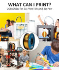 Geeetech Silk PLA filament spool, 1.75 mm, 1 kg, metallic gold silk finish for 3D printing.