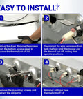 Installation steps for Dryer Thermal Cut Off Fuse Kit For Whirlpool Kenmore Maytag KitchenAid Electric Dryers
