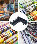20 Sets Din Rail PCB Mounting Bracket Holder Carrier Clips For C45 Rail Width 35Mm Or 15Mm Easy Install And Detach Panel Mount