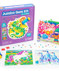 Mess Free Diamond Painting Kit For Kids Ages 4-8, Gem Art Craft Set With Popper Tool, design cards and colorful gems