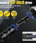 Flip Lug Nut Removal Tool Kit With Dual Head Design compatible with 1/2-inch drive ratchet wrench and impact gun