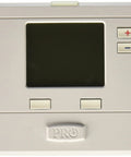 Front view of WiFi Thermostat With IAQ Monitoring, 4 Inch Blue Backlit Display, T701i, showing buttons and screen.
