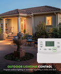 Heavy Duty Programmable Plug In Digital Astronomic Timer For Lights And Electrical Outlets With Random And Daylight Saving Scheduling Two Pack White controlling outdoor lighting