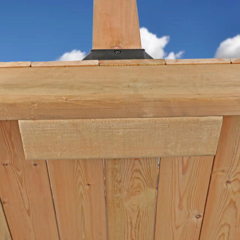 Close-up of a 304 Stainless Steel Square Flange Anchor Base for 4x4 Wood Posts on Deck Railings with 24 screws, black finish.