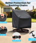 Heavy Duty Outdoor Swivel Lounge Chair Cover 2 Pack Waterproof Fits 30W x 34D x 38.5H Inches covers chair outdoors