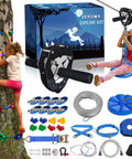 160Ft Backyard Zip Line Kit For Kids And Adults Up To 360 Lbs with Removable Trolley, thickened seat, safety harness