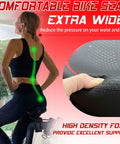 Wide Bike Seat For Men And Women Extra Large Comfort Saddle For E Bike Cruiser Exercise Peloton Super Comfy Foam demonstration