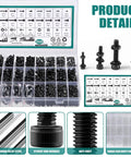 2024 Piece Metric Screw And Hardware Set With 12.9 Alloy Steel Black Zinc Plated Hex Socket Head Screws Nuts Bolts And Washers