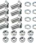 Ford Chrome Bumper Bolts Kit 7/16-14x1-1/4 Carriage Bolts Round Head 8 Set With Nuts And Washers High Strength Steel hardware