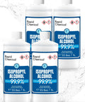 99 Percent Isopropyl Alcohol USP Grade IPA Cleaner And Sanitizer, 4 Pack Of 33.0 Fl Oz Bottles, About 1 Gallon Total, Fast Evaporation, Go To Multipurpose Disinfectant For Home, Lab, Electronics, Auto. Four 1L bottles