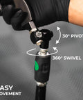 Ultra Air Hose Swivel Kit With Articulating Swivel For Air Tools and Hoses in Tight Spaces 30° pivot 360° swivel view