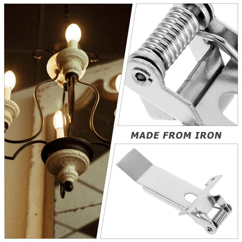 Sleek Concealed Spring Clamps For Recessed Trim Kits With Robust Iron Build For Reliable Lighting Support And Hidden Elegant Design In Bulk Pack of 10, iron spring clip close-up