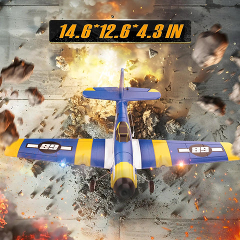 HQ089 RC Plane For Kids And Adults Easy To Fly Remote Control Airplane And RC Helicopter With 6 Axis Gyro, in explosive scene