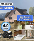 33-Series 110V AC Water Diaphragm Pump With 4.0 GPM At 50 PSI, RV Fresh Water On Demand Pump featured for home and garden use