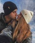 Unisex Cuffed Beanie Thick Double Knit Winter Skull Cap Black Cozy Warm For Skiing Running And Daily Cold Weather Protection