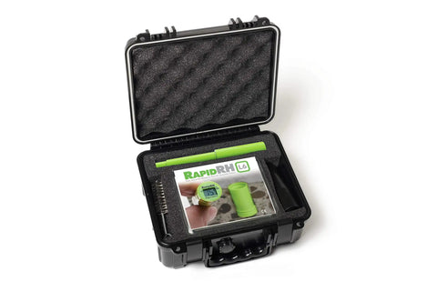 Concrete Moisture Test Starter Kit With L6 Smart Sensors And Fahrenheit Reader ASTM F2170 Compliant, Ideal For Contractors And Flooring Pros, Includes 5 L6 Sensors, 2 Smart Logger V2 Humidity And Temperature Recorders, Drill Bit, Insertion Tool, Case in black case