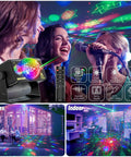 Party Lights Dj Disco Ball Light With RGB LED Stage Strobe Projector Sound Activated Remote Control For Parties Club Bar