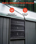12 Inch Shutter Exhaust Fan for Attics and Workshops, Wall Mounted With Stepless Variable Speed Control, shown on outdoor wall