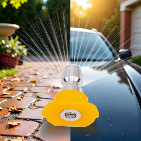 Yellow Washer Nozzle Tip For Home Pressure Washers High Pressure Lightweight And Beefy Durable Sprayer Attachment Stable Performance