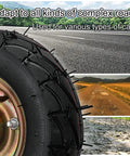 Heavy Duty 2 Pack Of 8 Inch And 10 Inch Rubber Casters With Side Brakes built for various carts on complex terrains.