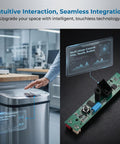 Smart Trash Can Sensor Board Replacement With Reliable Performance And Easy Install For Household And Kitchen Garbage Bins Plastic And Metal Circuit Board Parts For Touchless Waste Bin, sensor board and touchless trash can