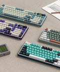Slick Wireless Mechanical Keyboard With Integrated Smart Screen And Twist Knob For Rock Solid Triple Mode Connection And Total Fire Rgb Backlighting For Serious Gamers And Daily Hustlers Seeking A Clean Setup, showcasing multiple color variants and layout.