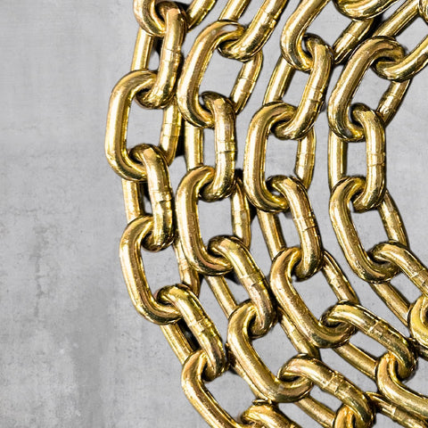 3/8 Inch Grade 70 Transport Binder Chain 10 Ft With 6,600 Lbs WLL Zinc Plated Steel Clevis Grab Hooks Tie Down And Tow Ready Heavy Duty Pack