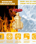 Heavy Duty Brass Gate Valve With Dead Nuts Shutoff And Knockout Full Bore Flow Featuring 1-1/2 Inch Precision Npt Threads against fire and icy mountain background.