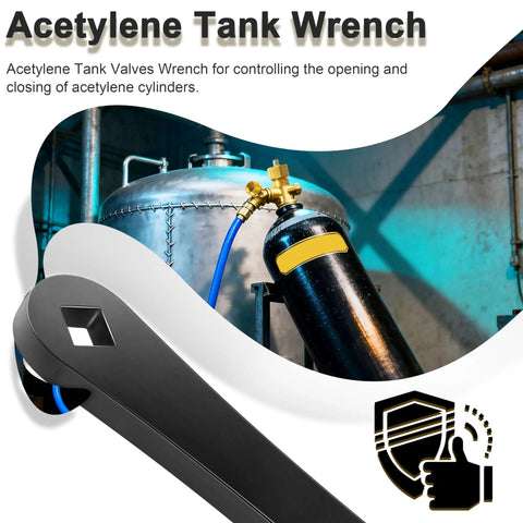 Built Like A Tank Heavy Duty Acetylene Tank Wrench For B And MC Valves With Secure Grip Industrial Grade Valve Control Tool